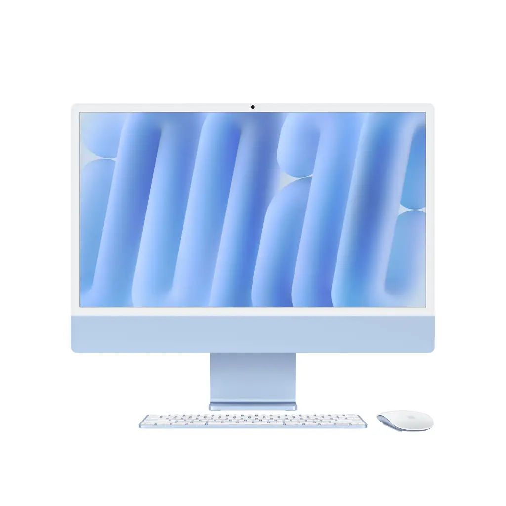 MWV33LZ/A 24-inch iMac with Retina 4.5K display: Apple M4 chip with 10‑core CPU and 10‑core GPU, 16GB, 512GB SSD - Blue